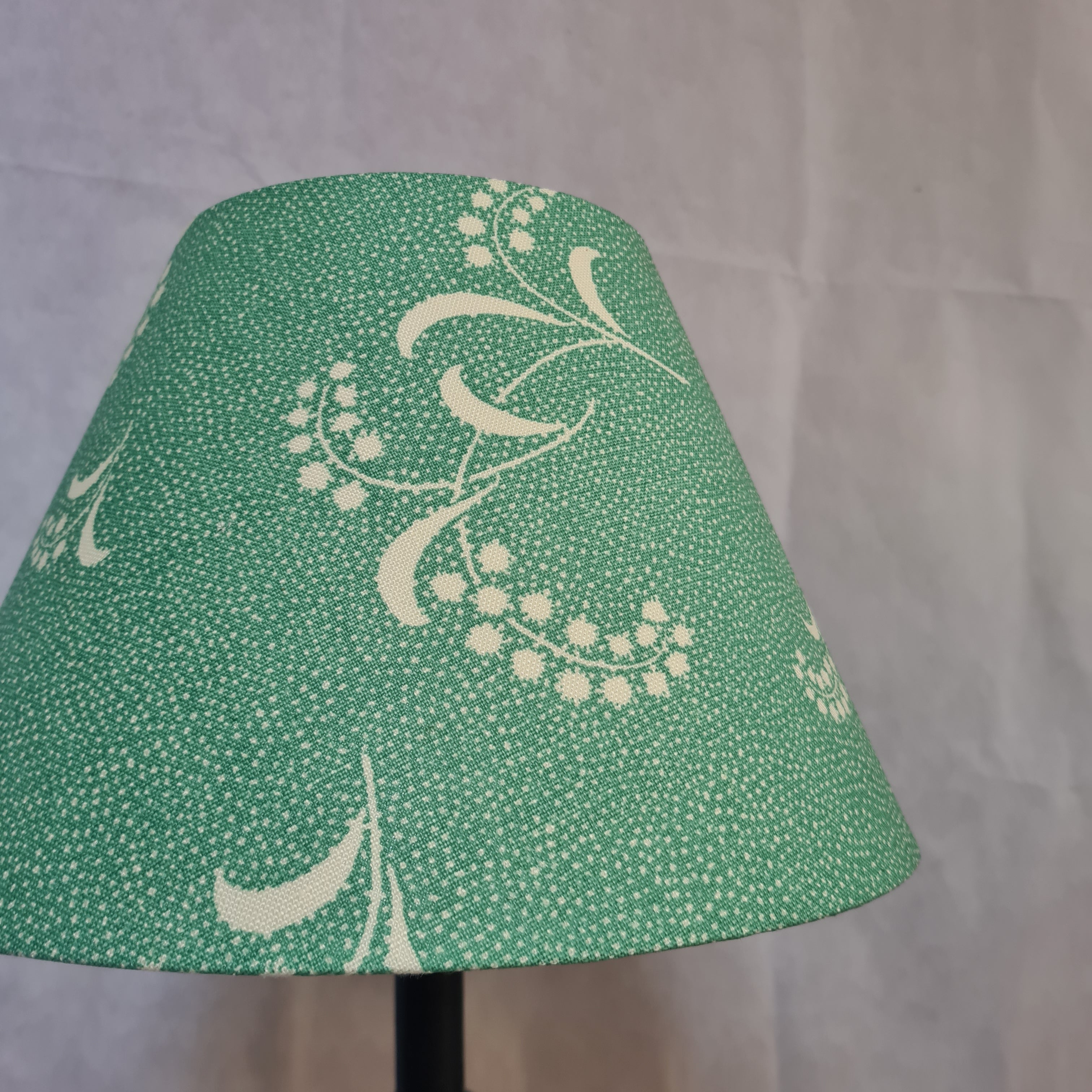 Floral Sprigs on Dots Lampshade