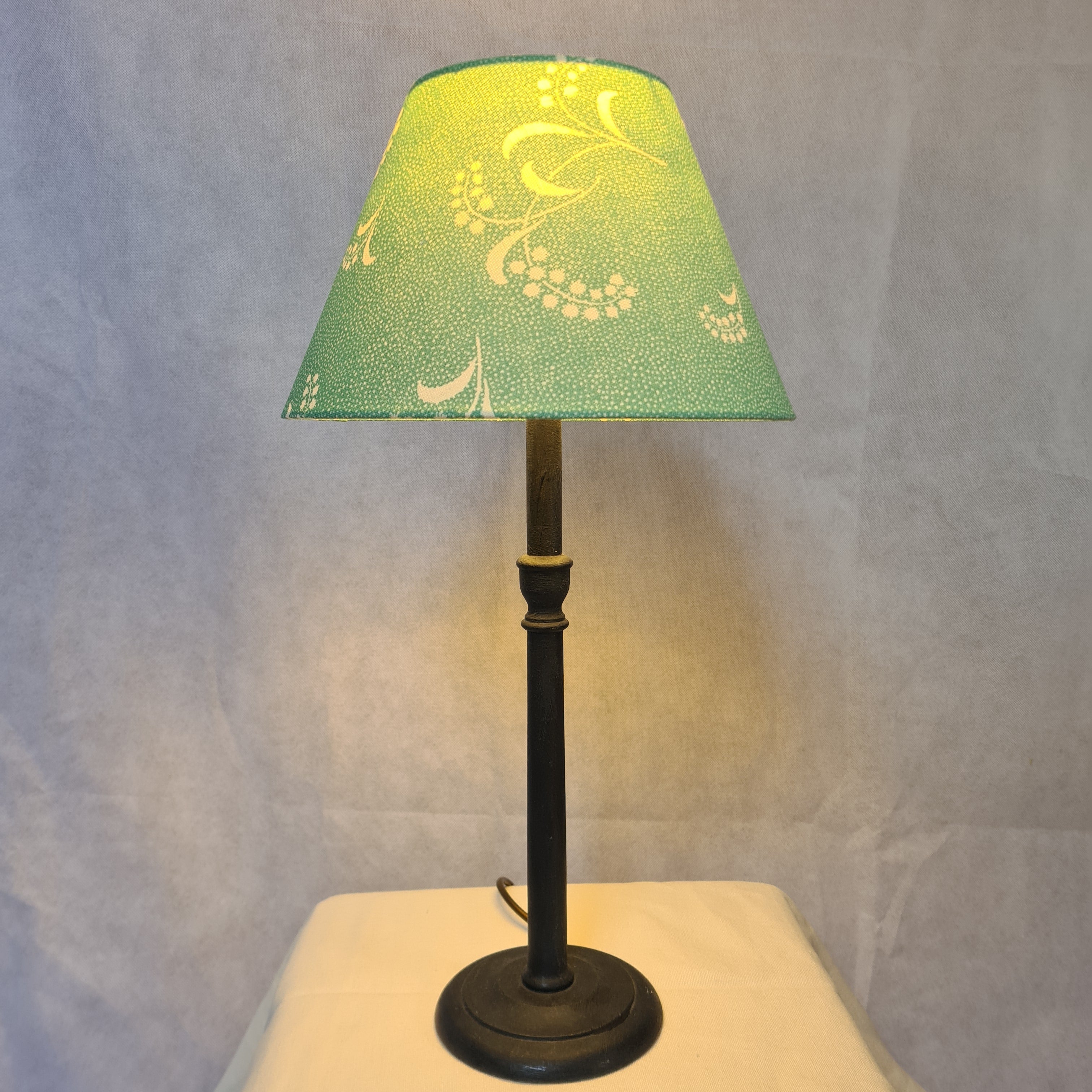 Floral Sprigs on Dots Lampshade