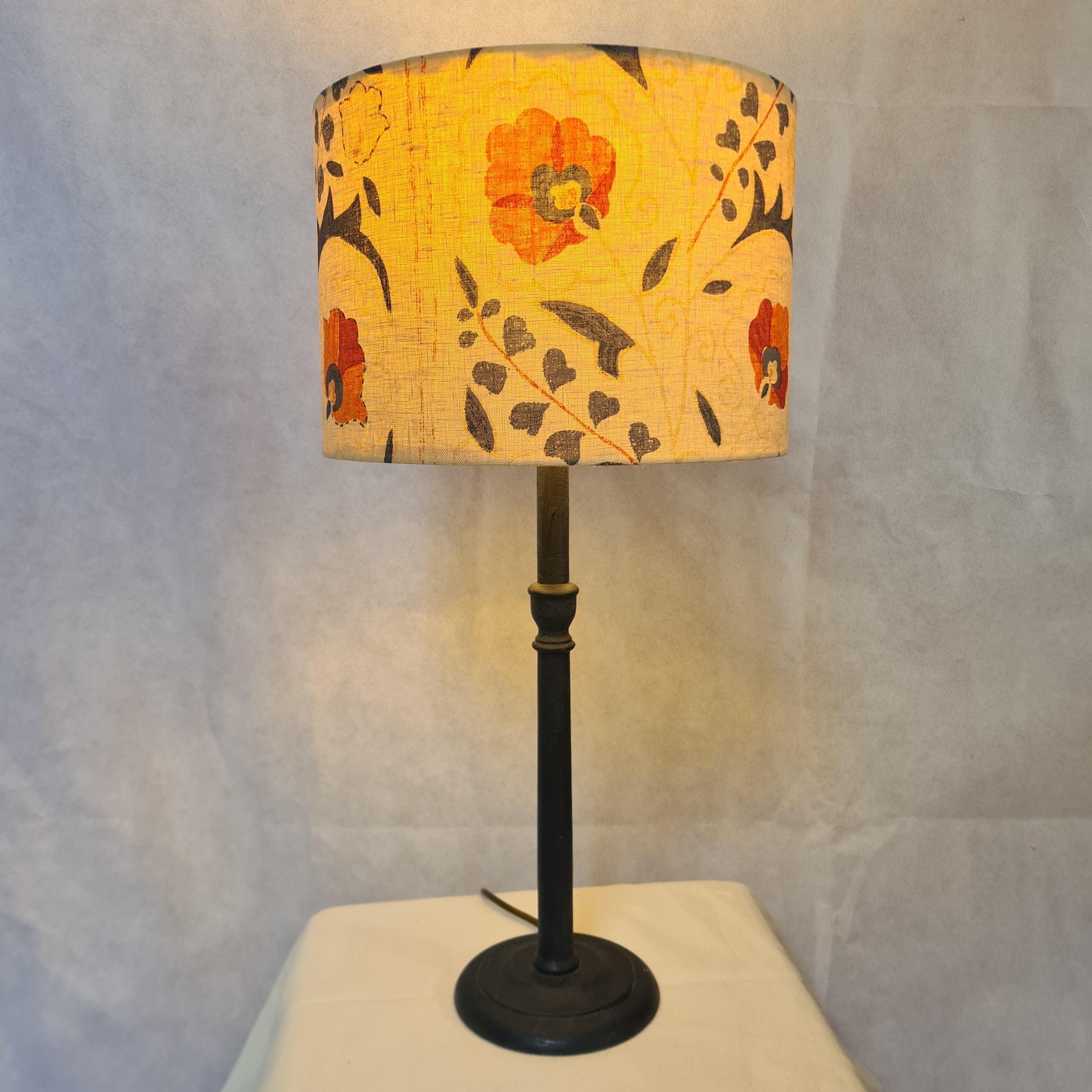 Floral Stripe Lampshade
