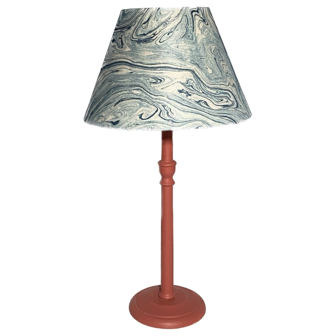 Marble effect shop lamp shade