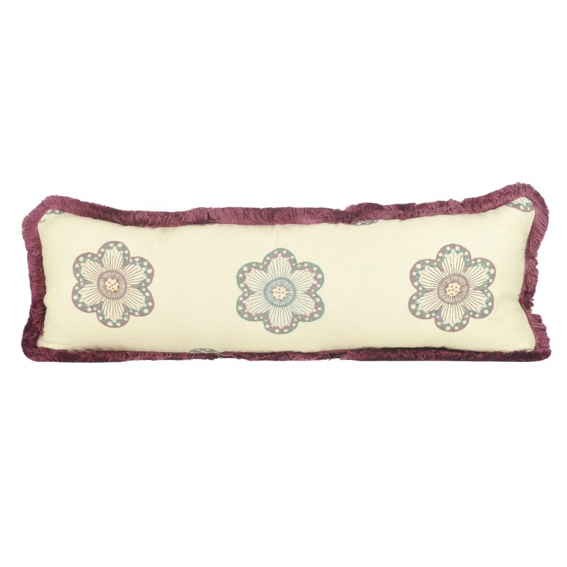 Embroidered Floral Motifs Cushion