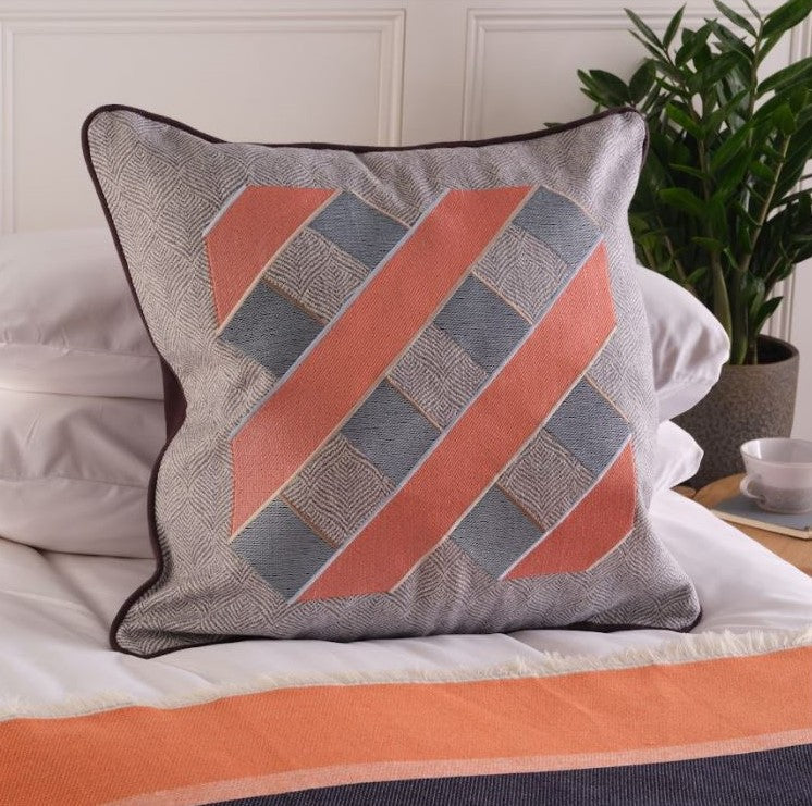 DUO-HUE, Embroidered Cushions - Haines Curates, Cushions