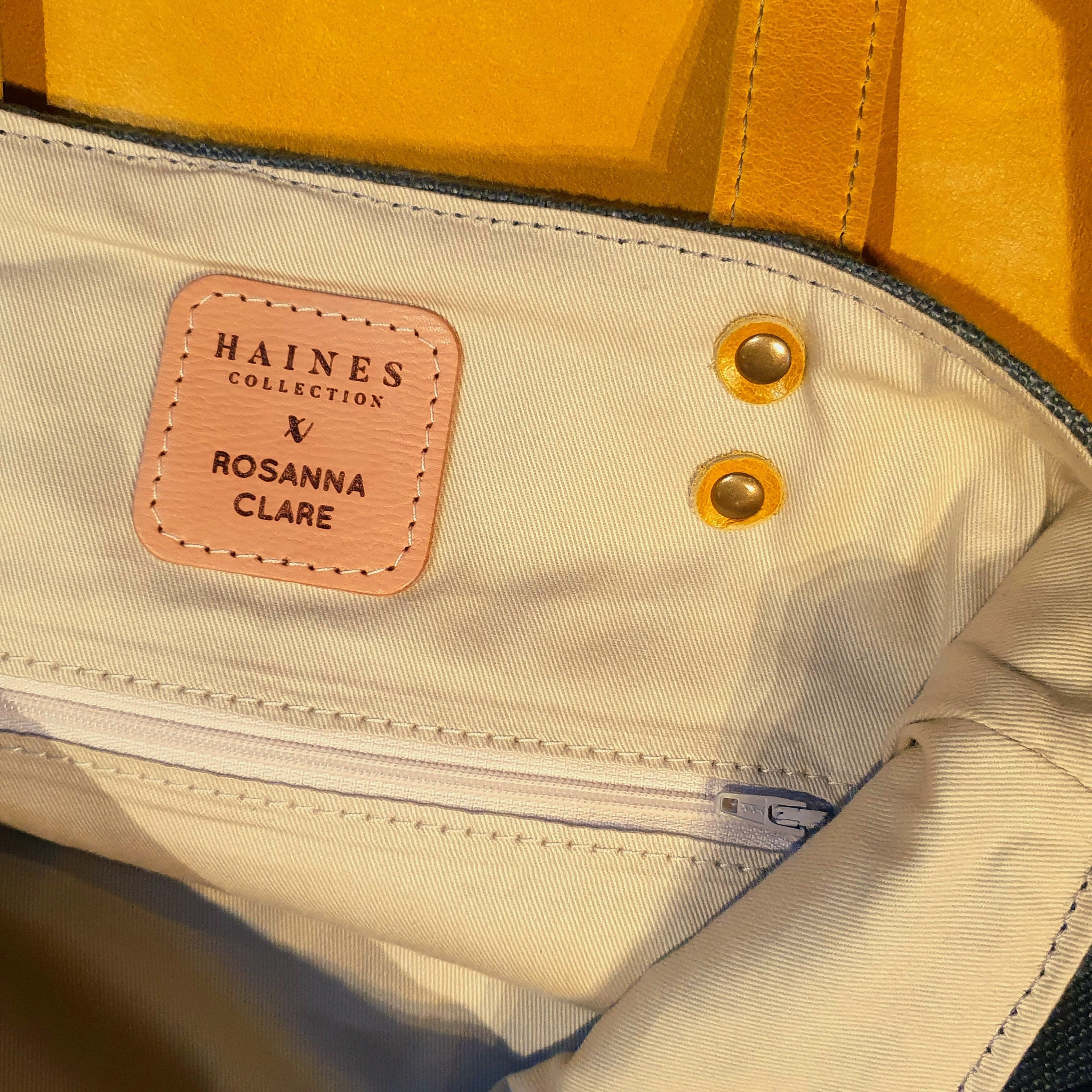 Olivia Bag - Yellow and Grey