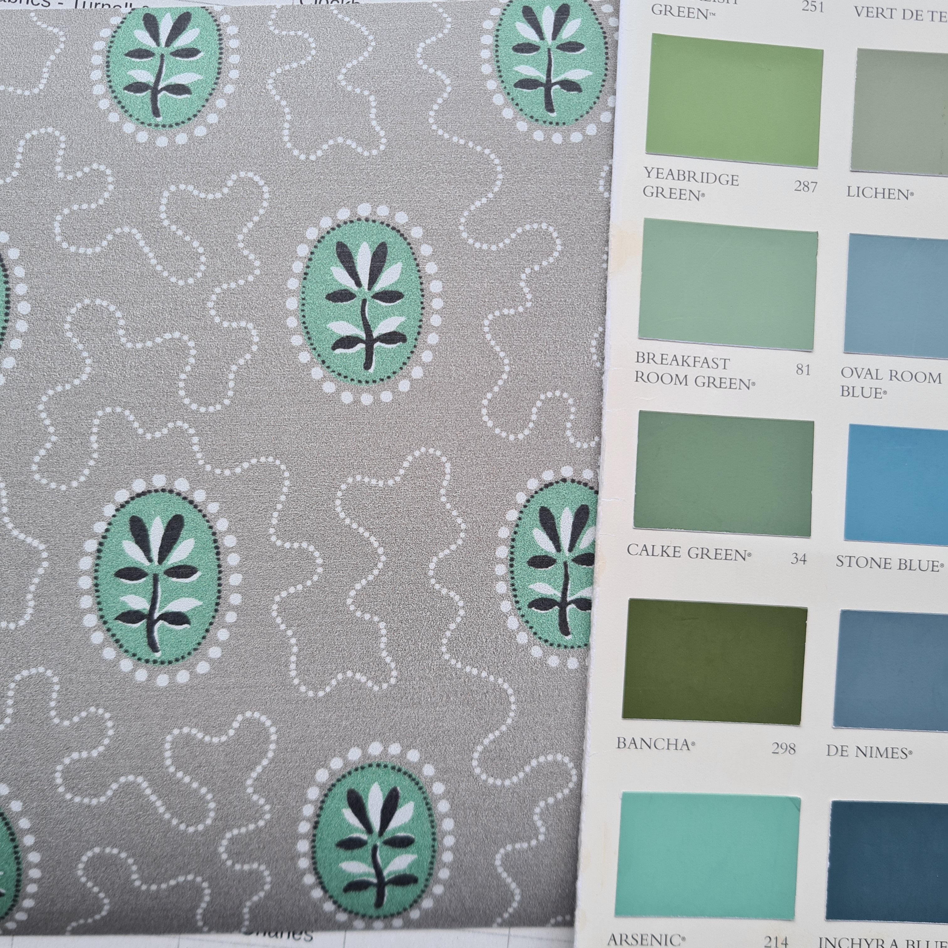 Hamilton Weston, Archway House Wallpaper - Green and Taupe (PAAH01)