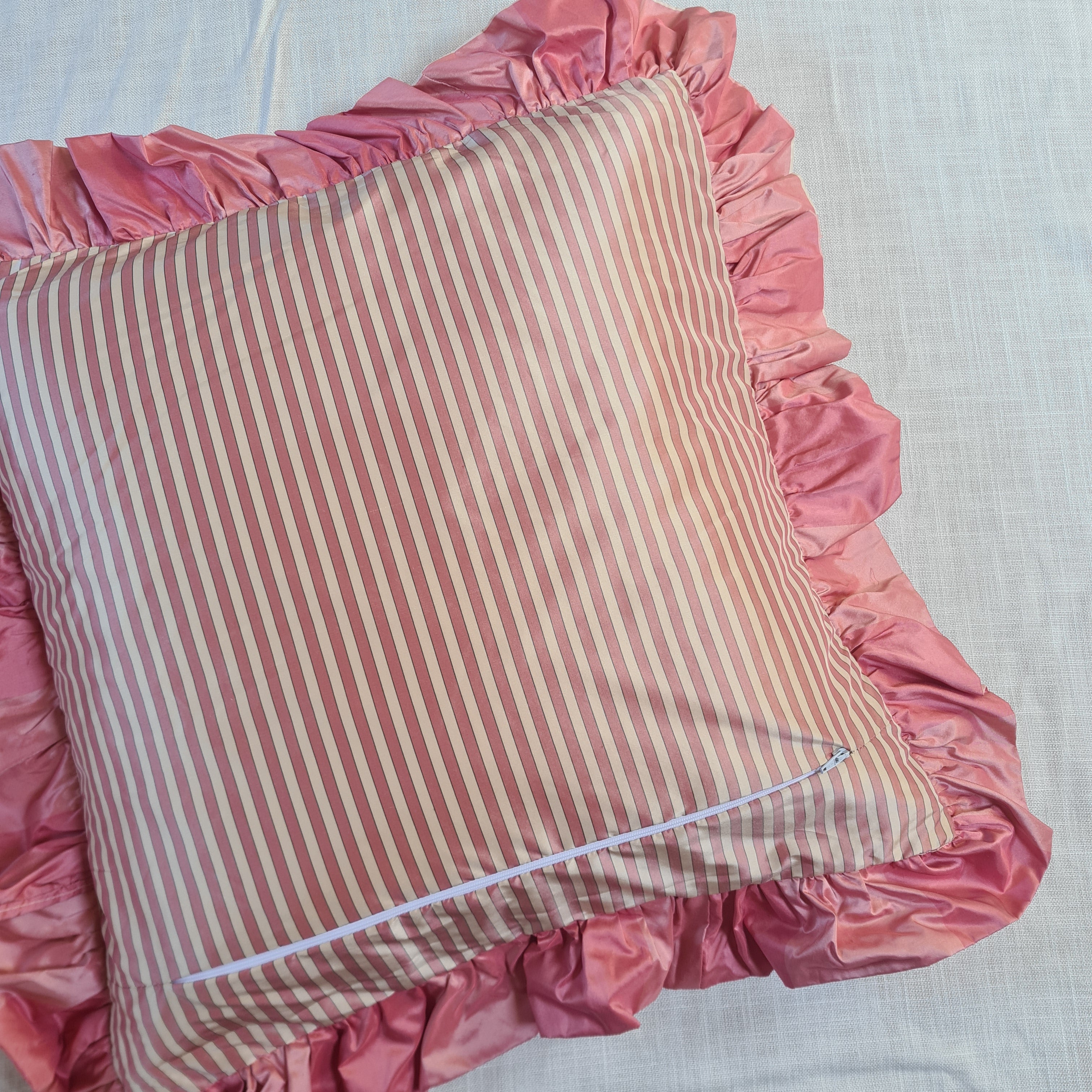 Large Check with Narrow Stripe Back Cushion