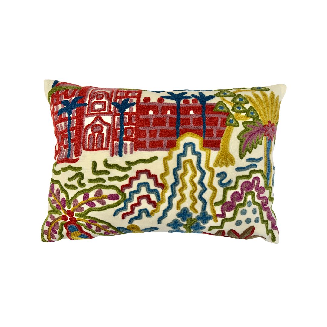 Clarence House Crewelwork Cushion