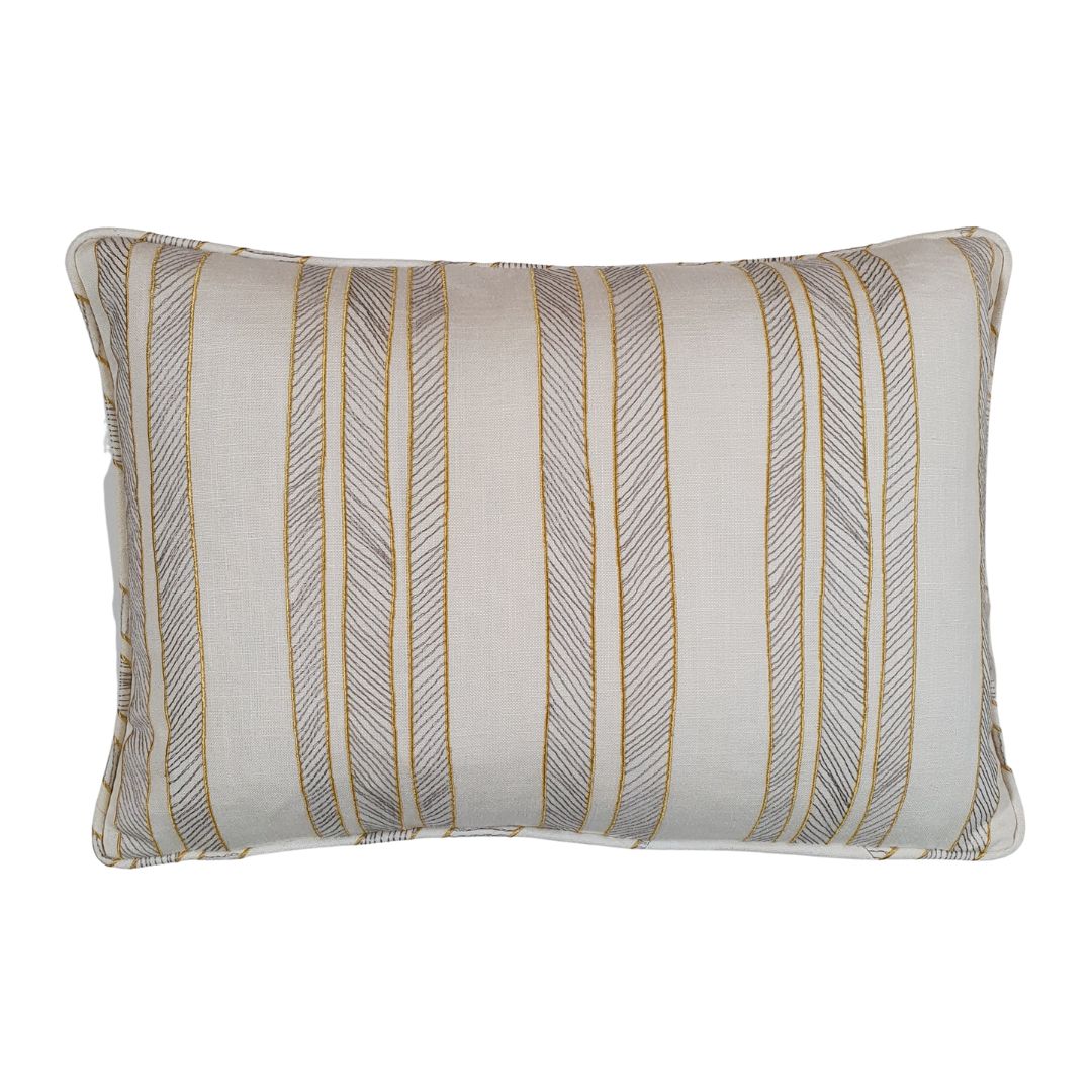 Embroidered Stripes Cushion