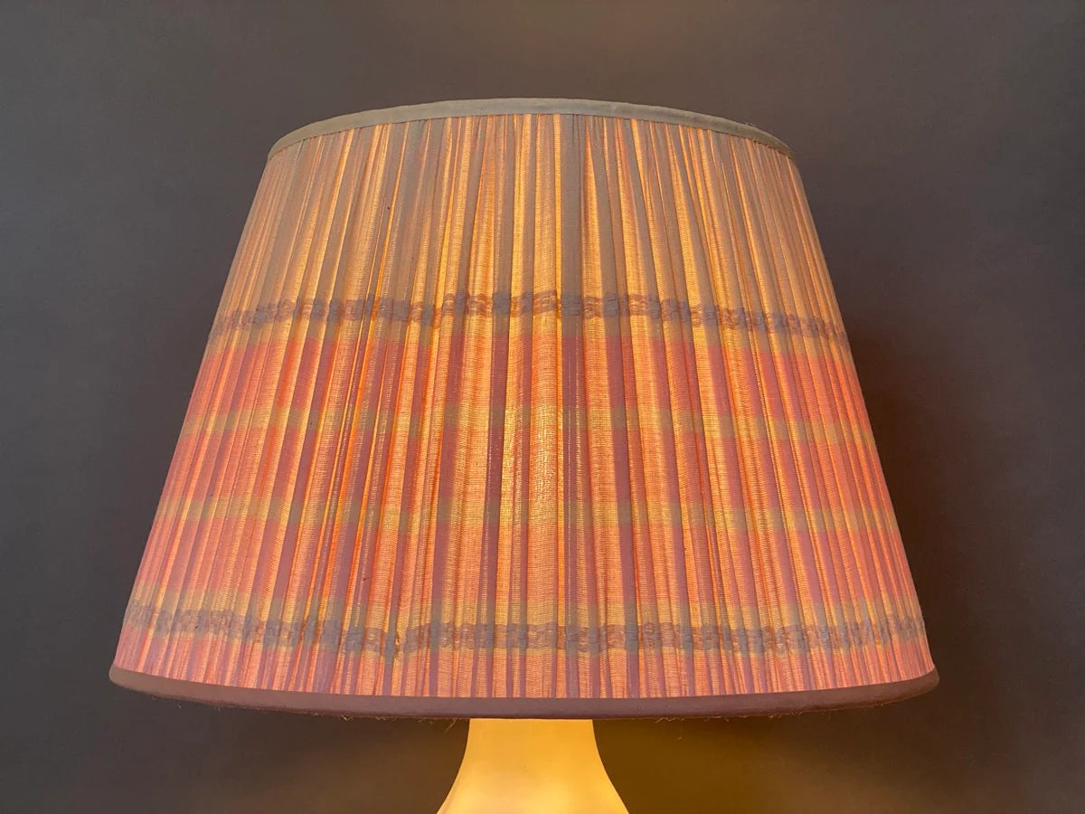 Samarkand Pink Assam Cotton Lampshade 40cm