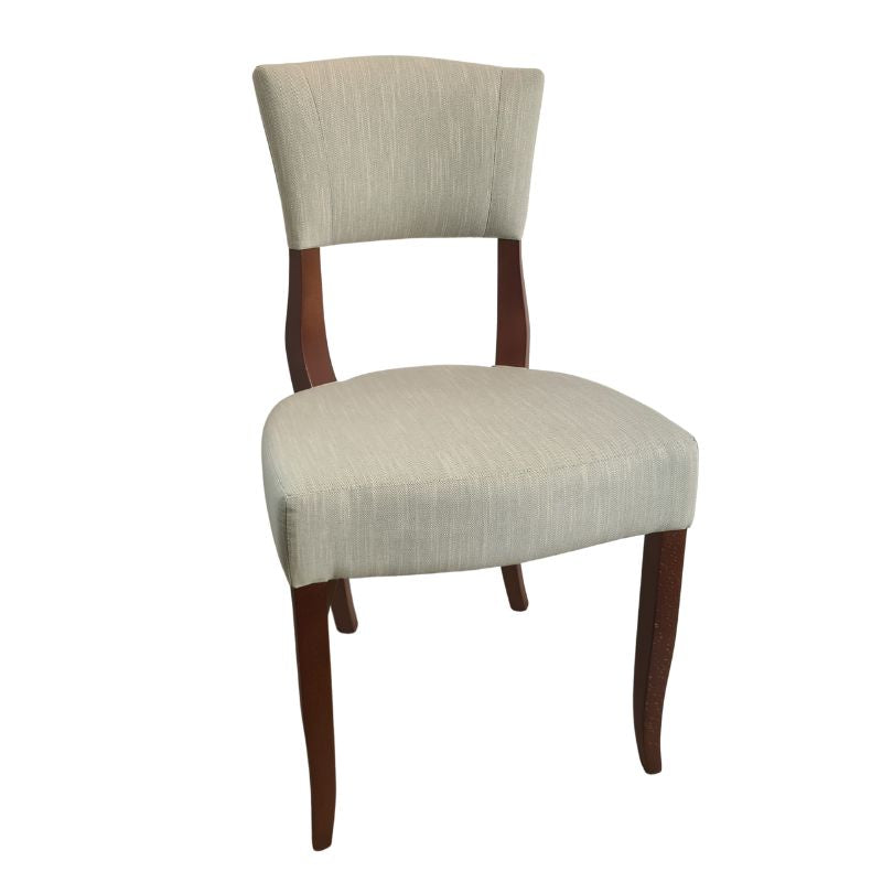 Contemporary klismos fabric on sale side chair