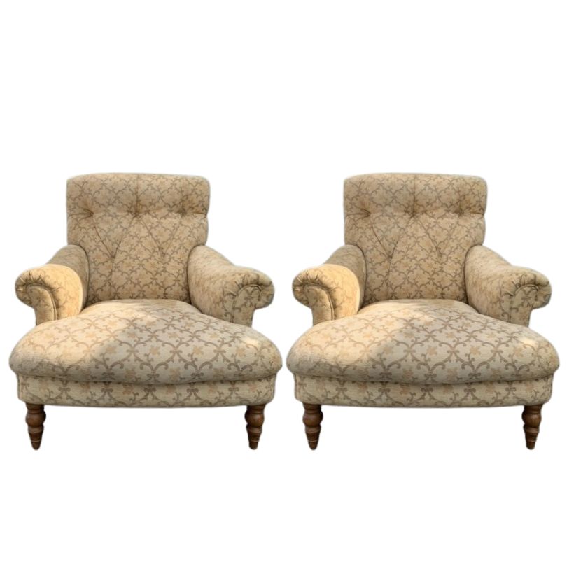 A Pair of Bespoke Armchairs