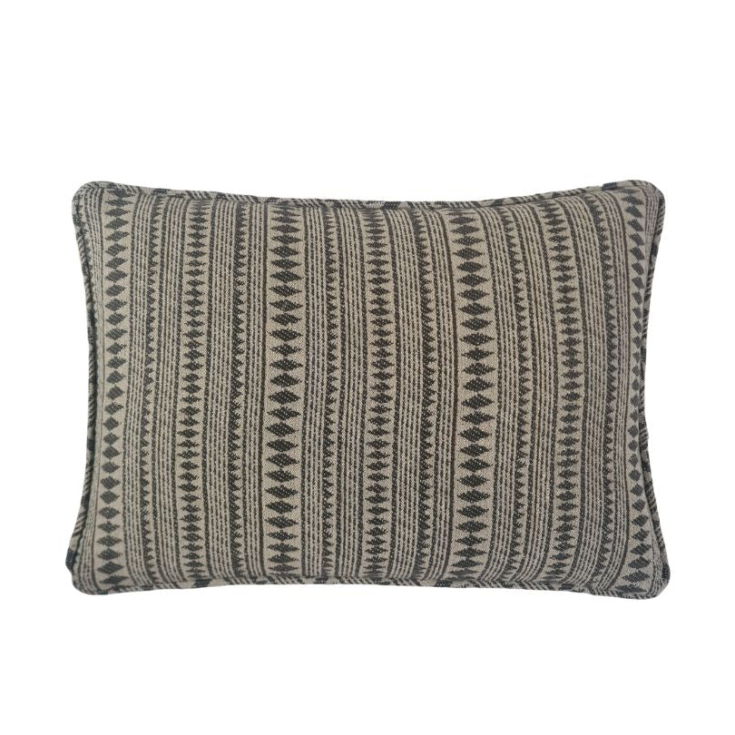 Woven Geometric Stripe Cushion