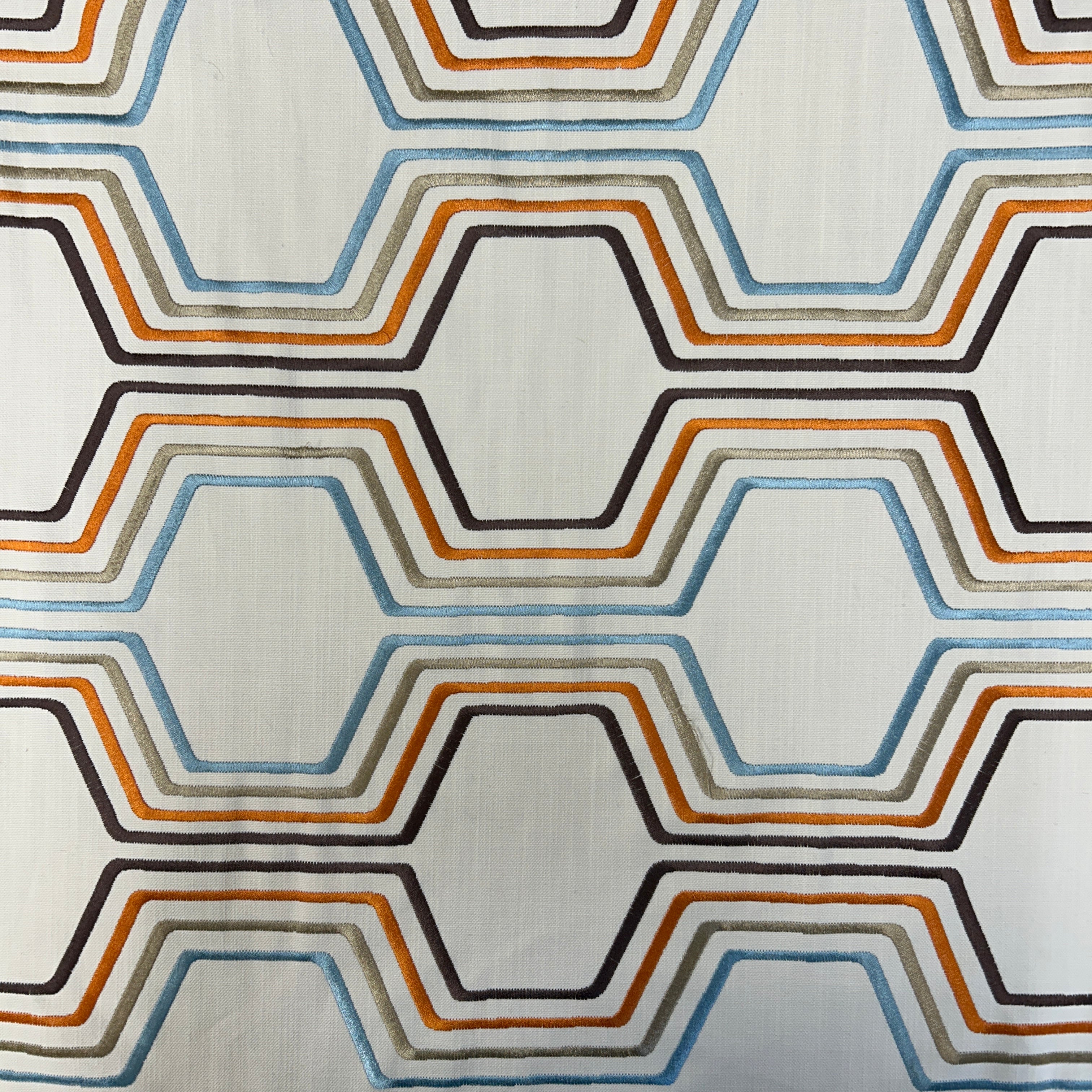 Embroidered Hexagons