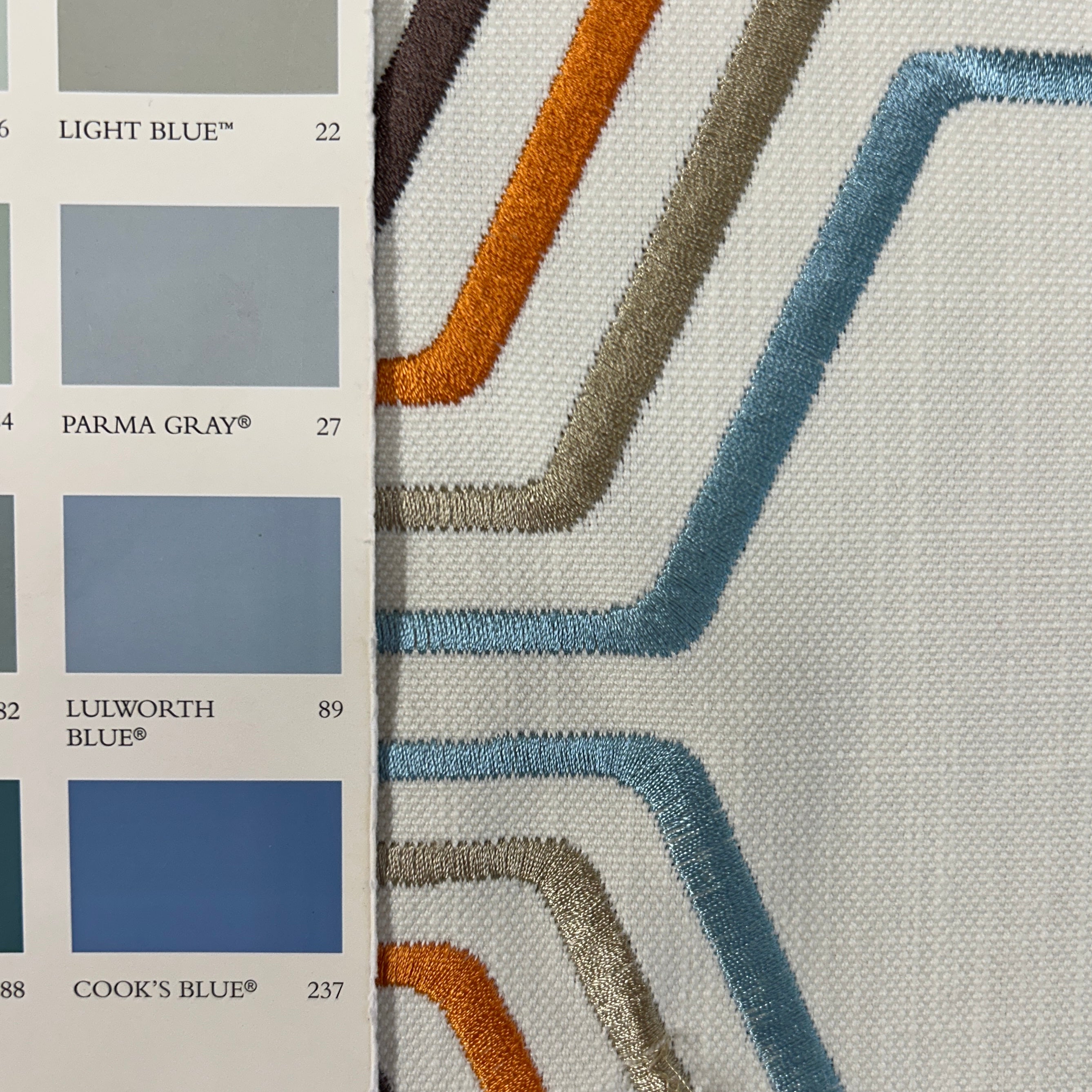 Embroidered Hexagons