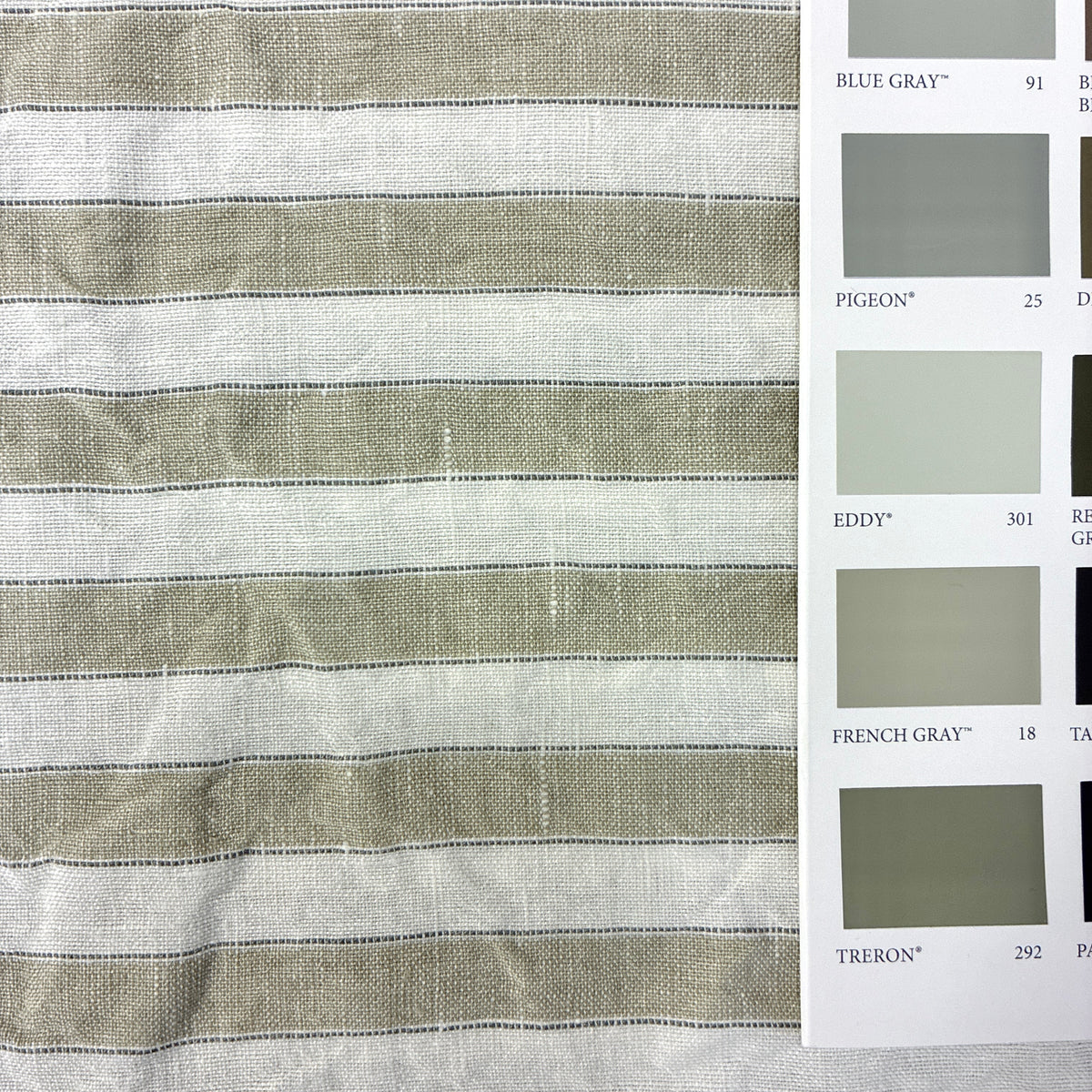 Striped Semi-Sheer Linen