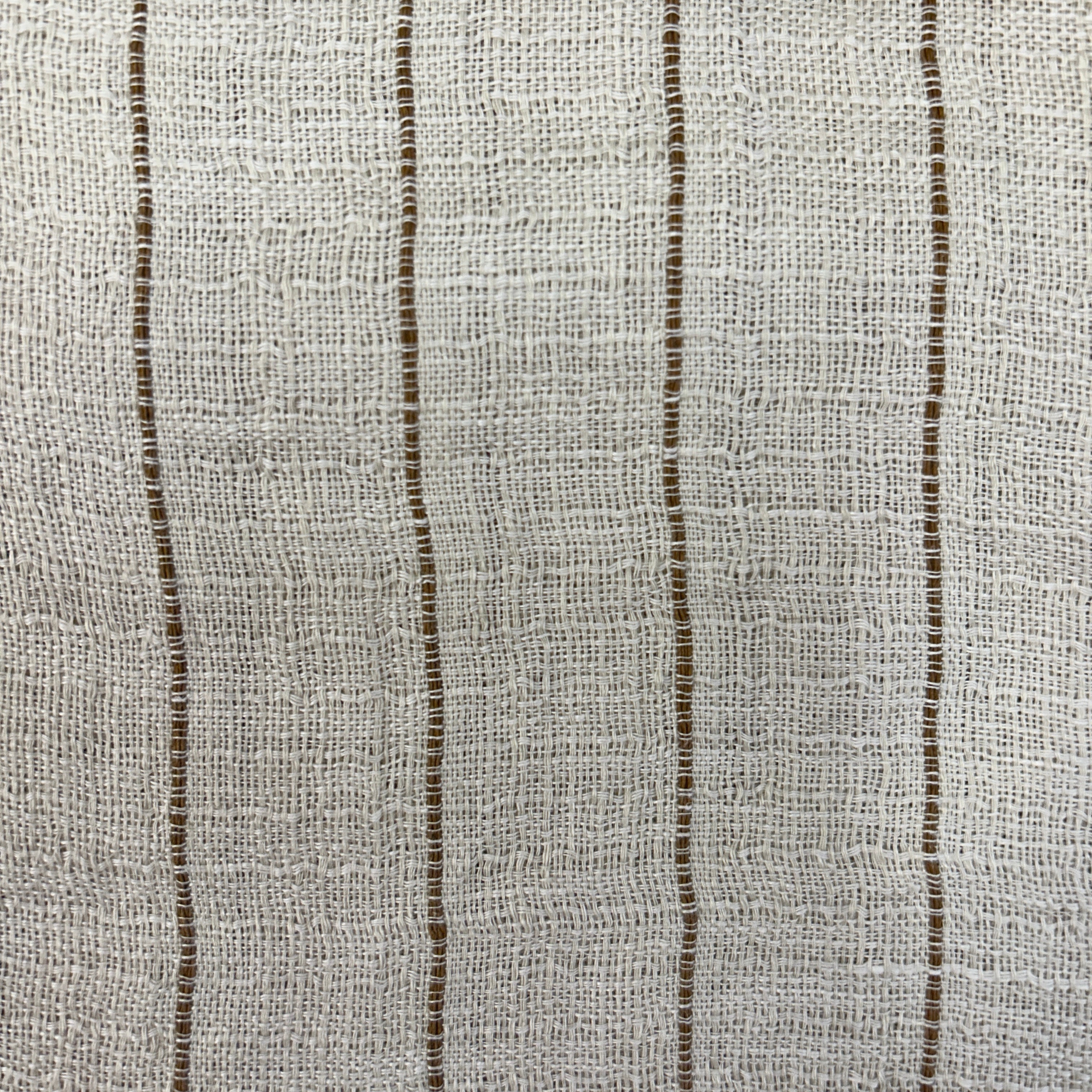 Striped Semi-Sheer Linen