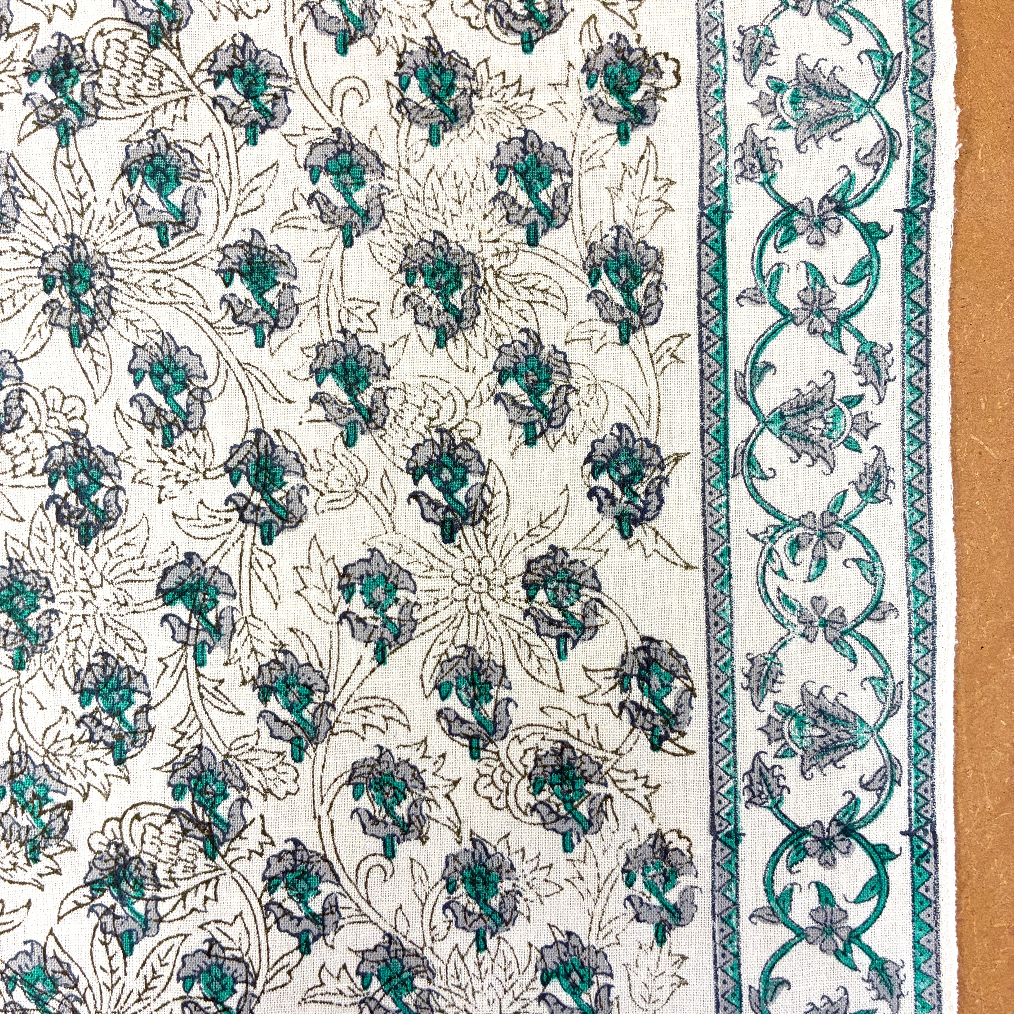 Hand Printed Indian Floral