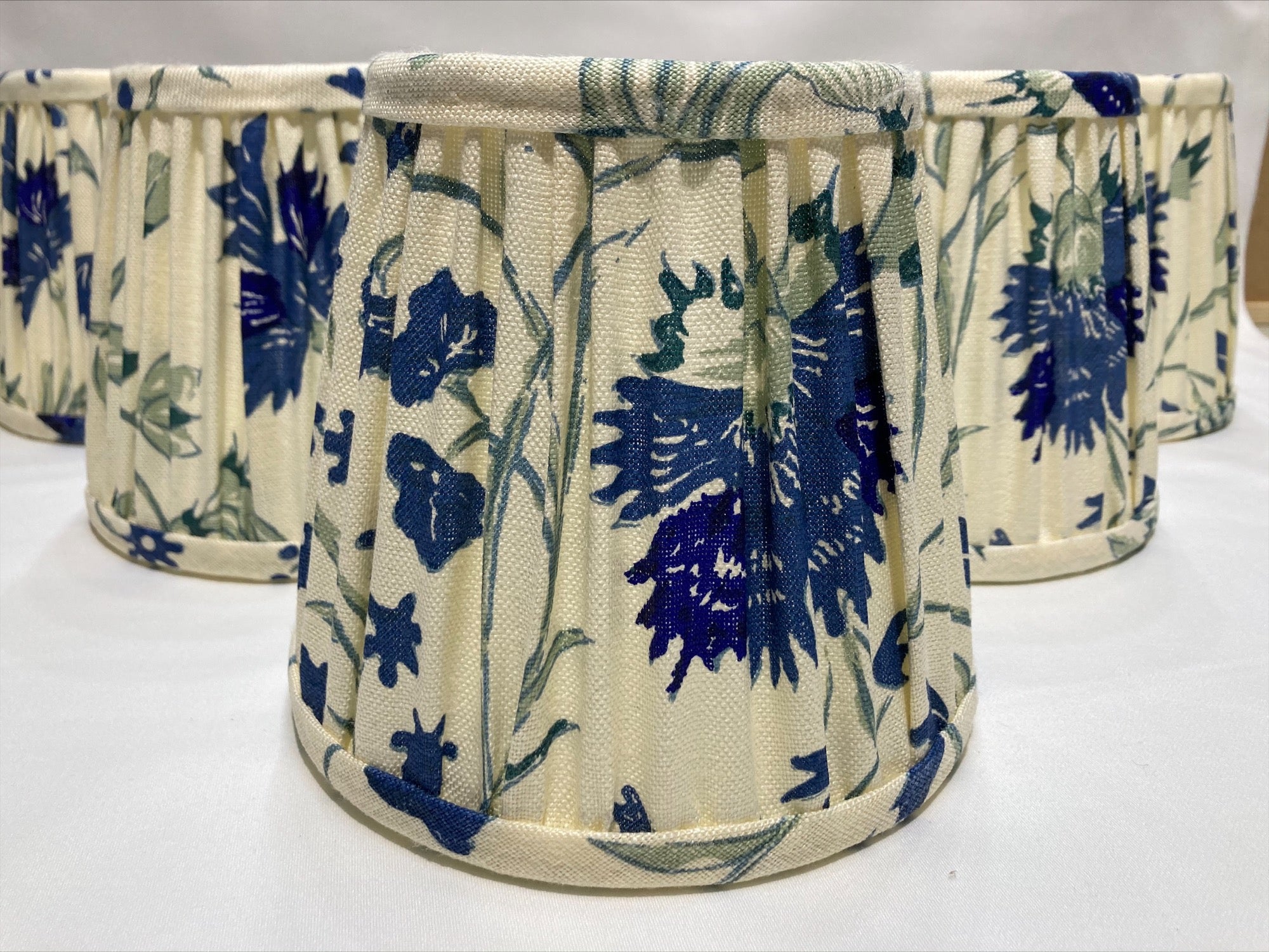 Hand-Pleated Gathered Lampshades