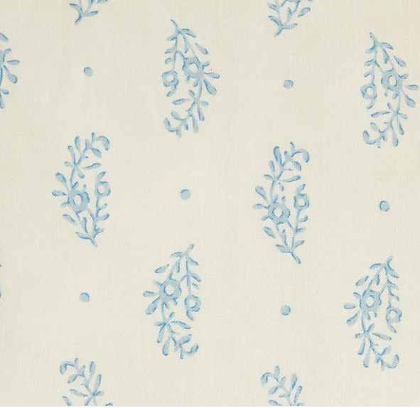 Tasha Textiles, Paisley Sprig - Blue