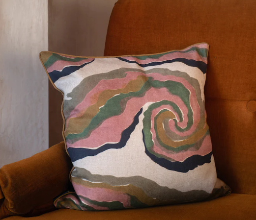 Print Sisters, Swirls Cushion