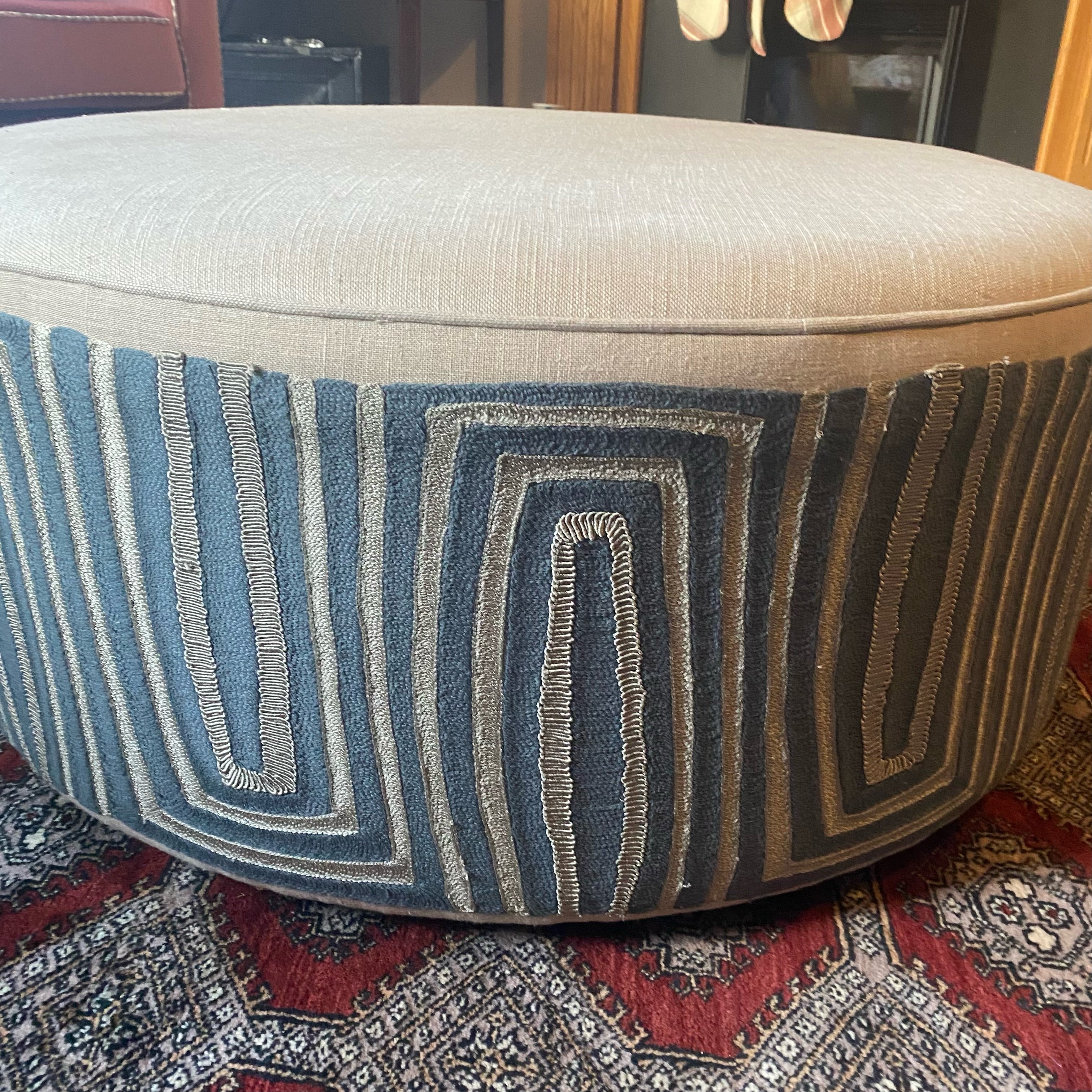 Bespoke Round Ottoman