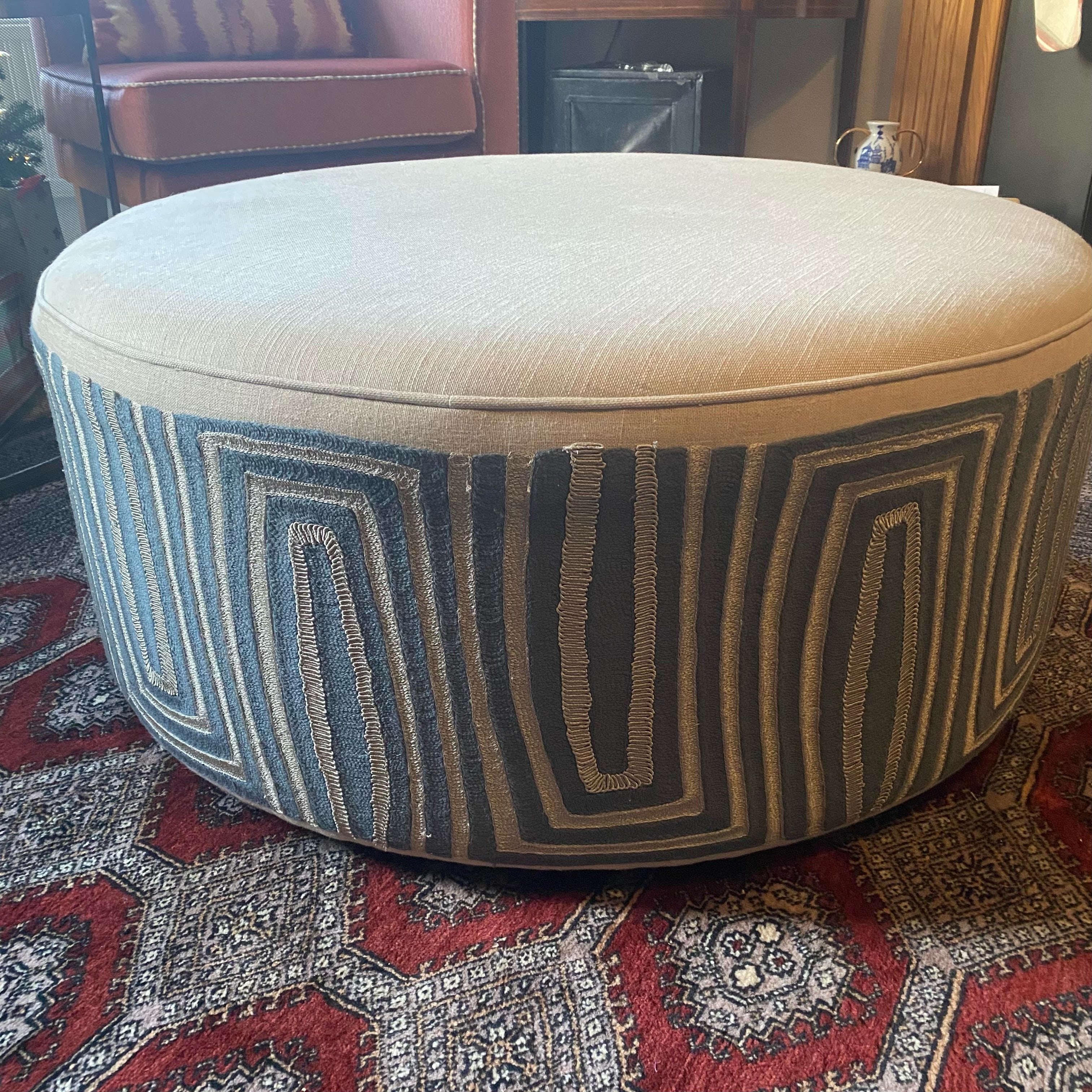 Bespoke Round Ottoman