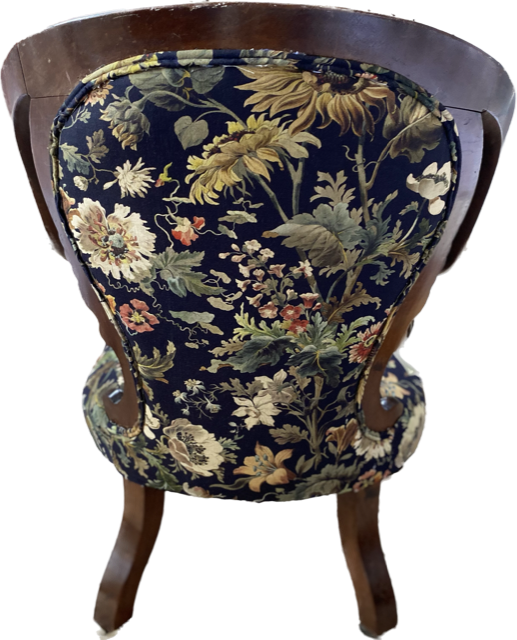 Mid-Victorian Mahogany Elbow Chair